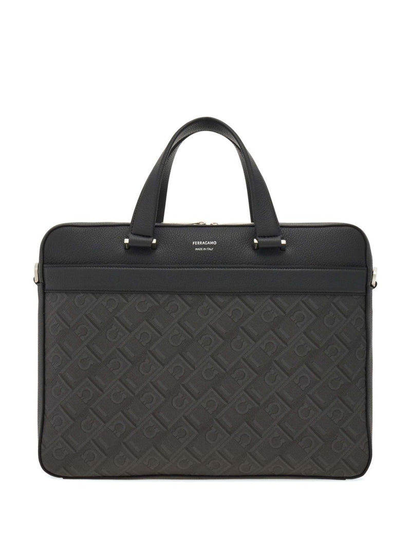 Ferragamo Monogram Briefcase | Urbalenti™ NYC