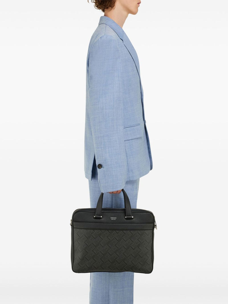 Ferragamo Monogram Briefcase | Urbalenti™ NYC