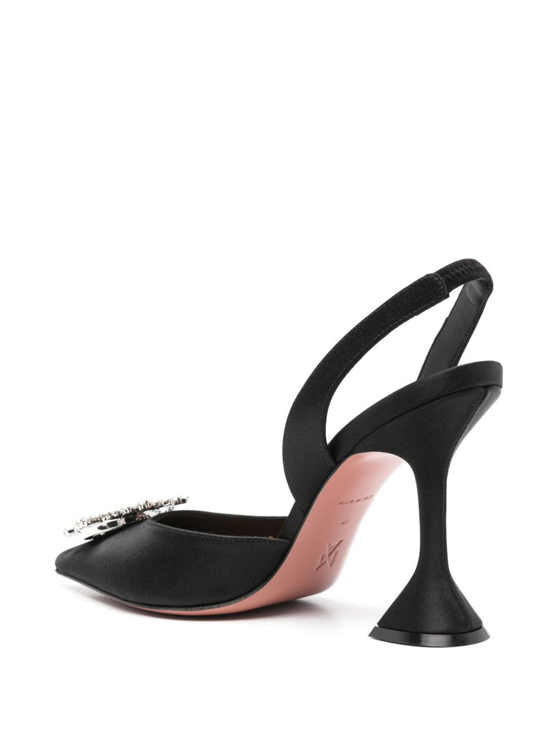 Amina Muaddi Amina Muaddi Begum Sling 95 Black Satin