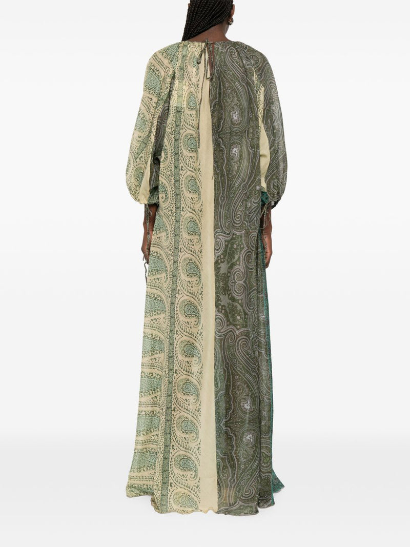 Pierre Louis Mascia Pierre Louis Mascia Silk and cotton blend long dress