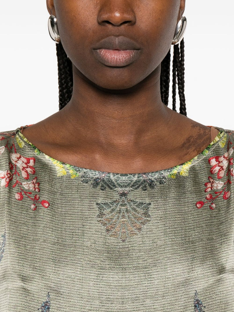 Pierre Louis Mascia Pierre Louis Mascia Printed silk dress