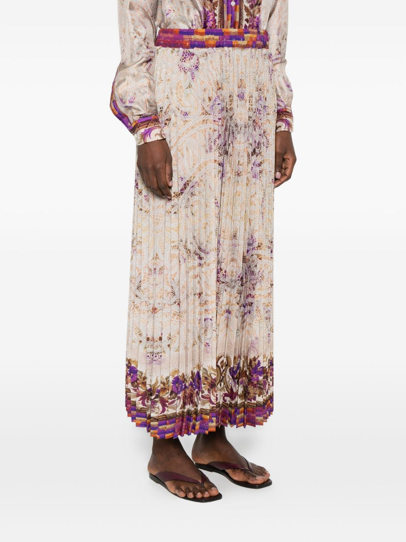 Pierre Louis Mascia Pierre Louis Mascia Printed silk skirt