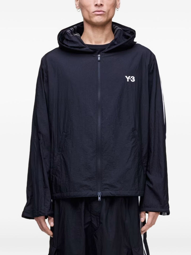 Y-3 Logo zipped hoodie | Urbalenti™ NYC