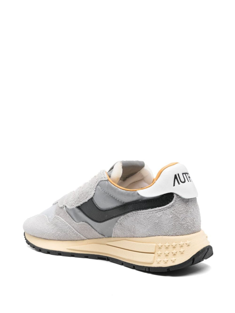 Autry Autry REELWIND LOW SUEDE AND REFLECTIVE NYLON SNEAKERS