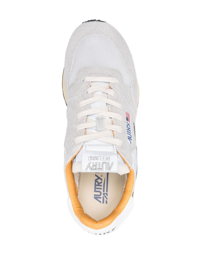 Autry Autry REELWIND LOW SUEDE AND REFLECTIVE NYLON SNEAKERS