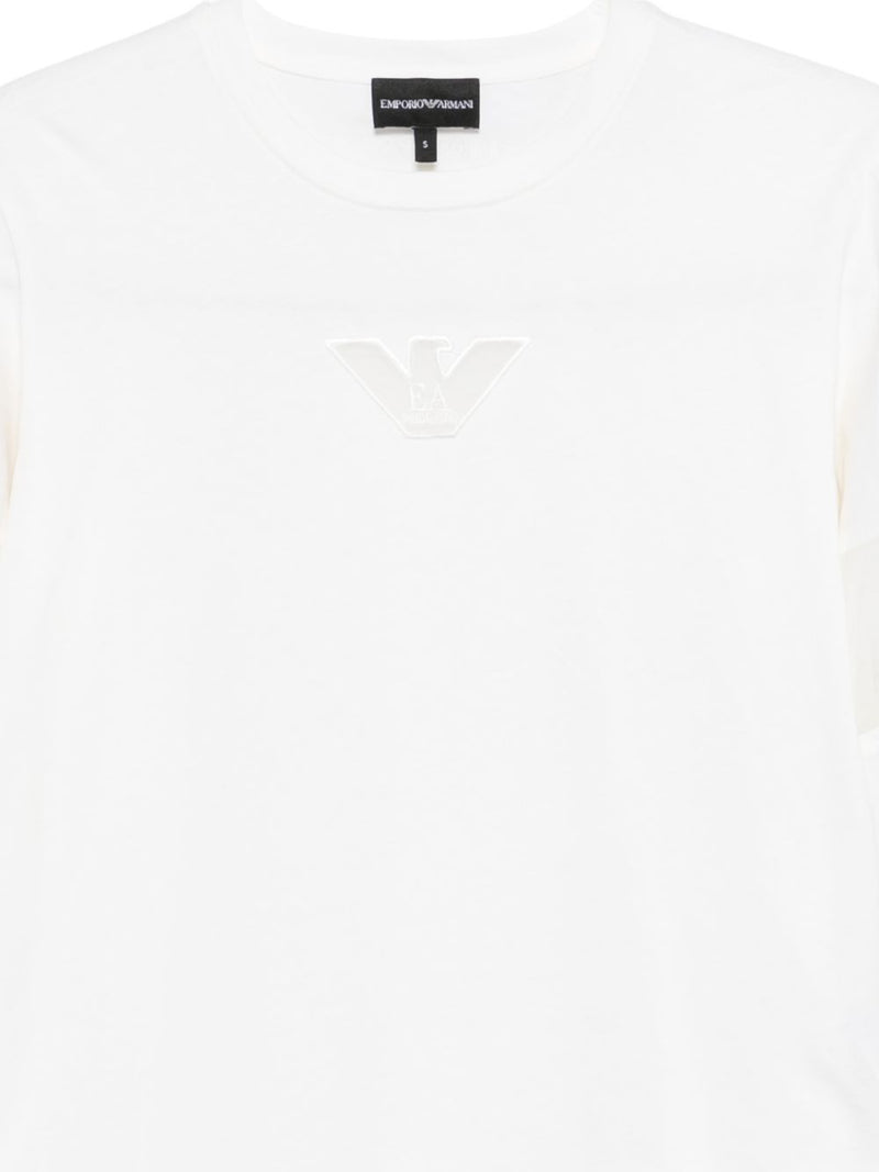 Emporio Armani Cotton crewneck sweater | Urbalenti™ NYC