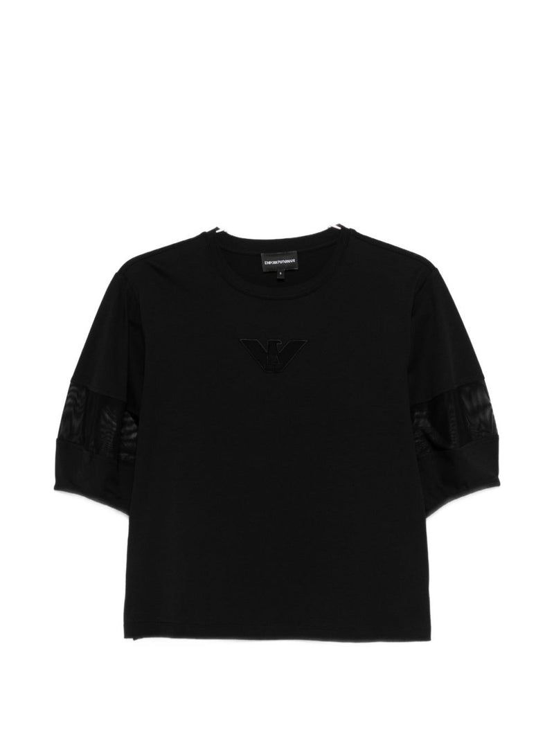 Emporio Armani Cotton crewneck sweater | Urbalenti™ NYC
