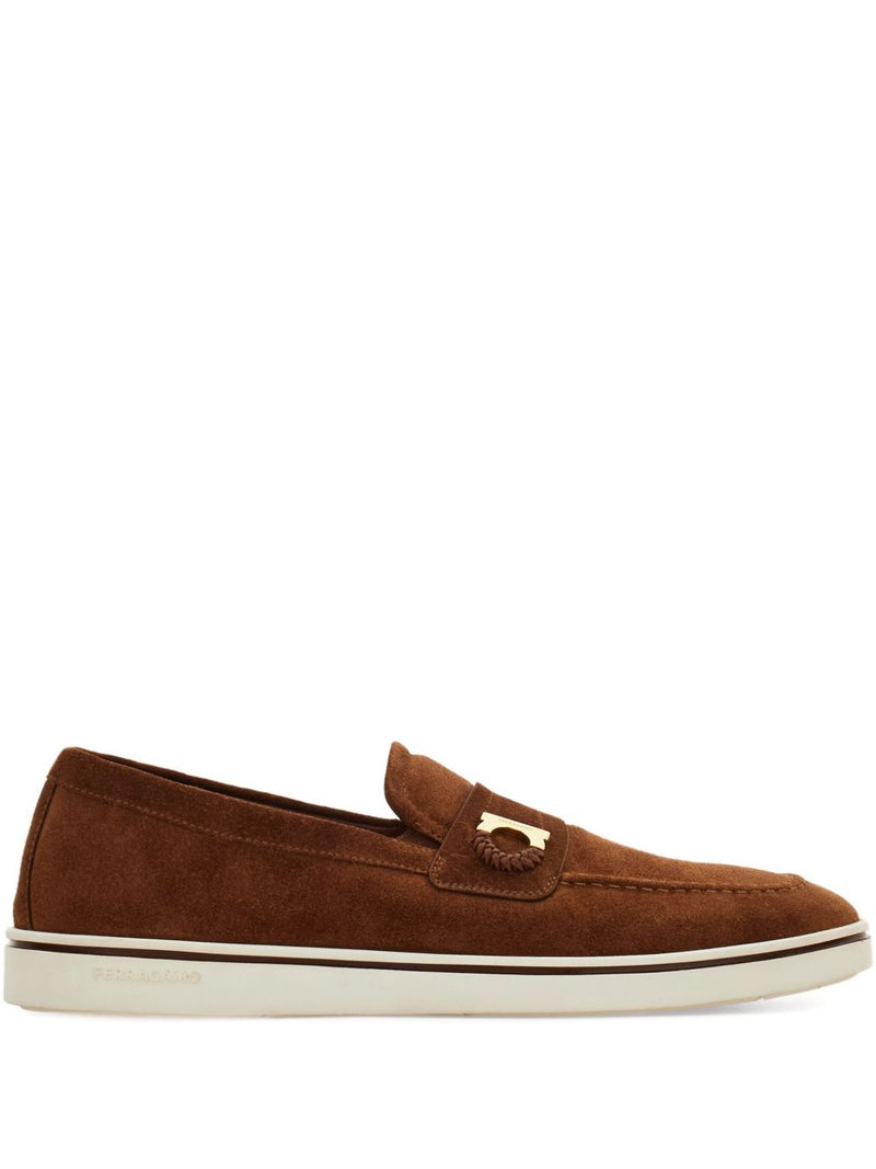 Ferragamo Boat shoe loafer with Gancini ornament | Urbalenti™ NYC