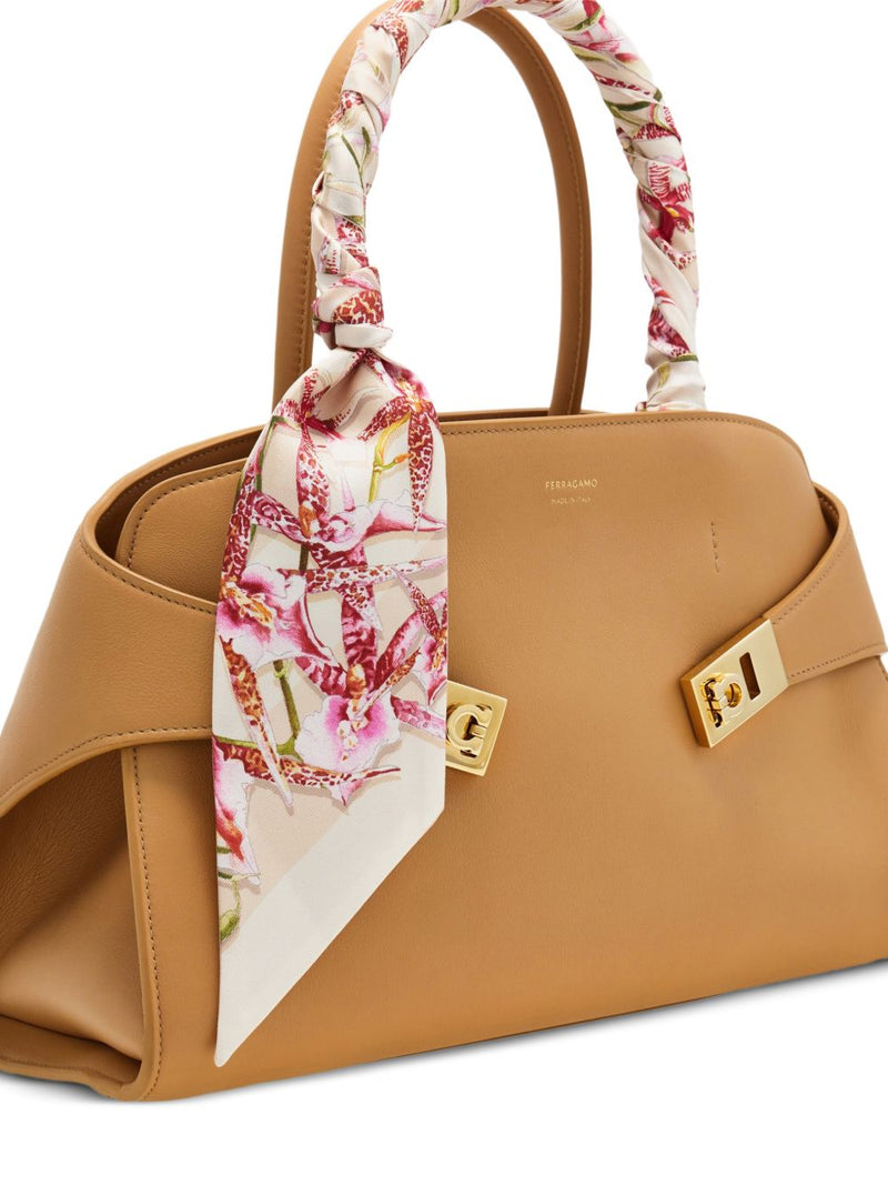 Ferragamo Floral Bloom Print Silk Bandeau | Urbalenti™ NYC
