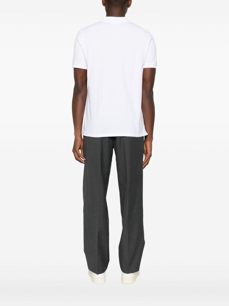 Maison Kitsuné Maison Kitsuné Maison KitsunÃ© Fox Head cotton polo shirt