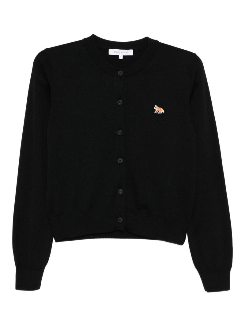 Maison Kitsuné Maison Kitsuné Maison KitsunÃ© Baby Fox wool cardigan