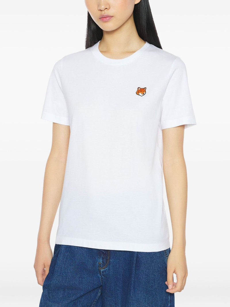 Maison Kitsuné Maison Kitsuné Maison KitsunÃ© Fox Head embroidery Fox Head cotton t-shirt