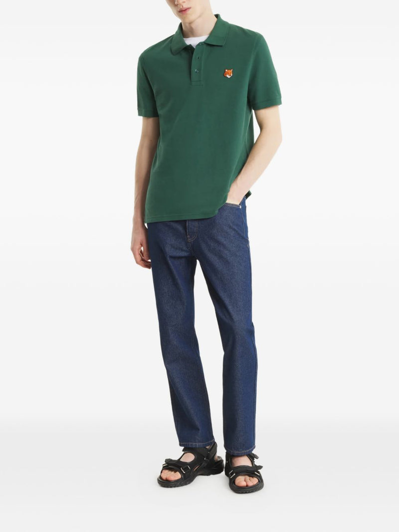 Maison Kitsuné Maison Kitsuné Fox Head cotton polo shirt