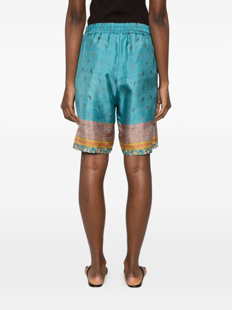 Pierre Louis Mascia Pierre Louis Mascia Printed silk shorts