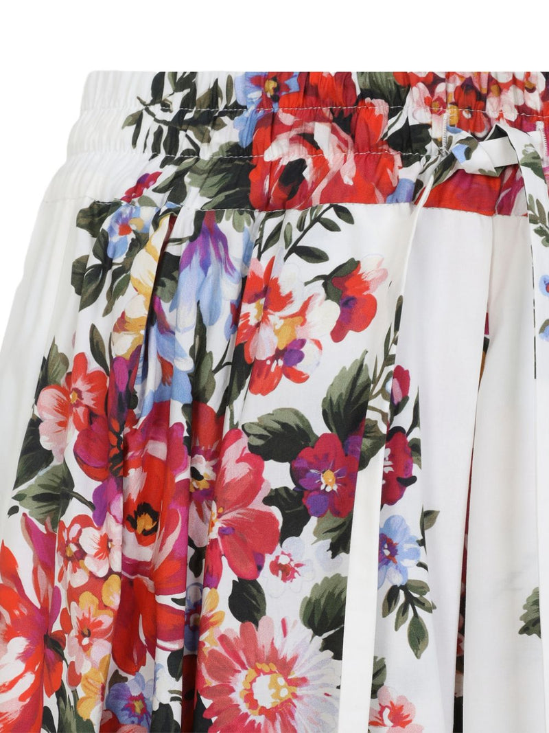 Dolce & Gabbana -floral print midi skirt | Urbalenti™ NYC