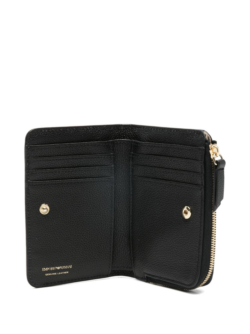 Emporio Armani Deer-Print Leather Bifold Wallet | Urbalenti™ NYC