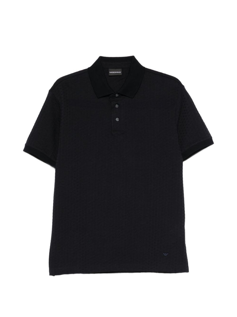 Emporio Armani Logo cotton polo shirt | Urbalenti™ NYC