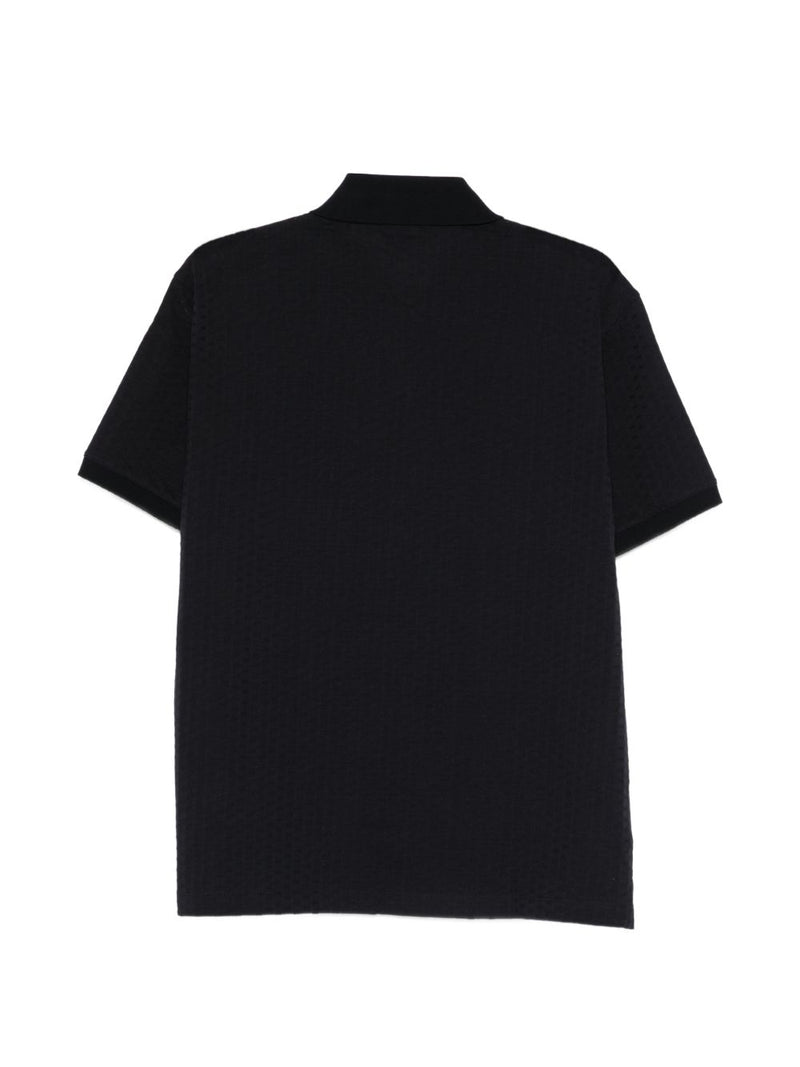 Emporio Armani Logo cotton polo shirt | Urbalenti™ NYC