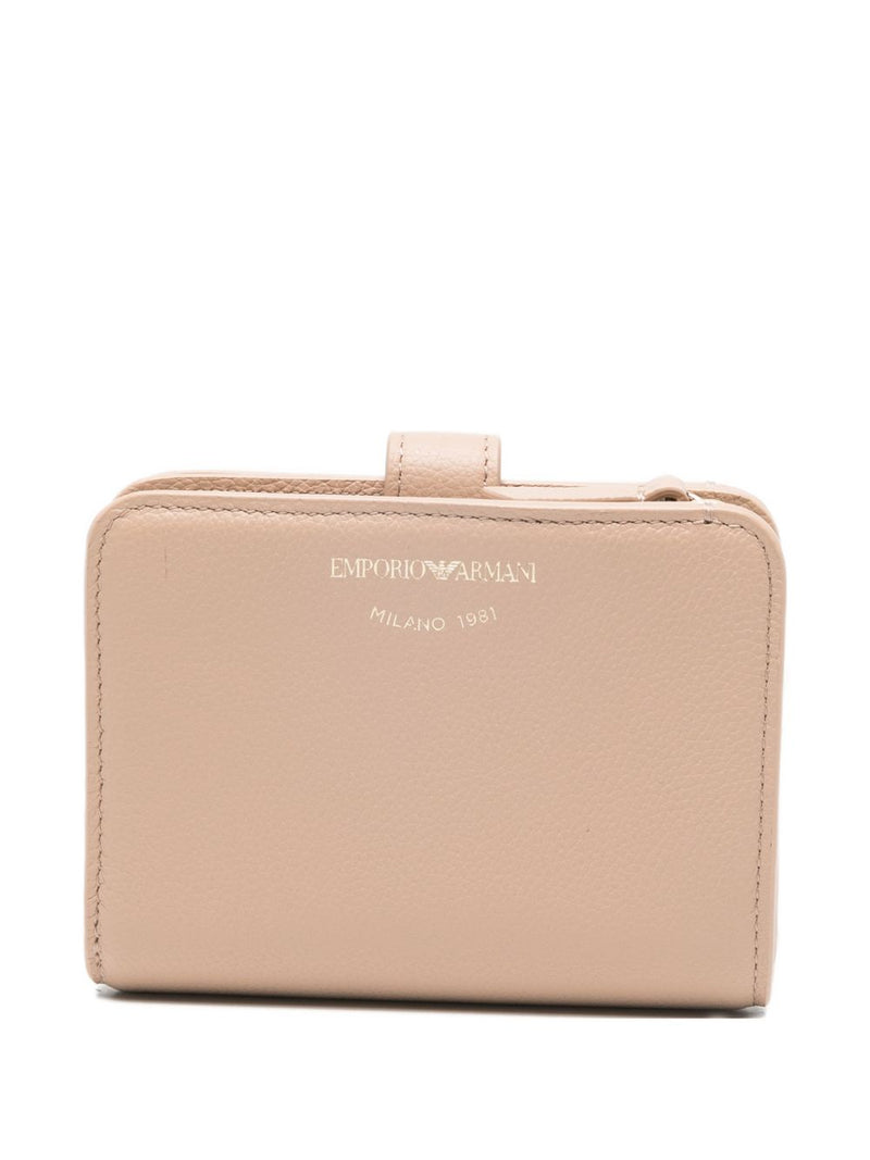 Emporio Armani Tumbled Leather Bifold Wallet | Urbalenti™ NYC