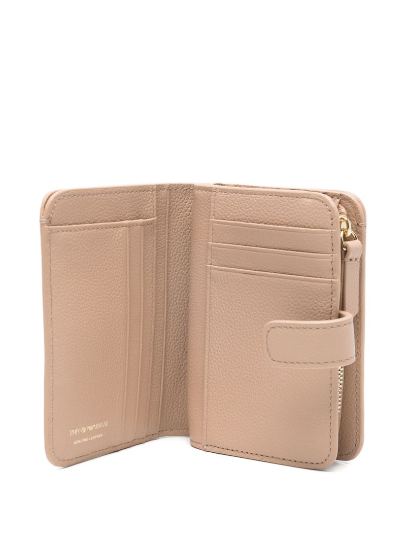 Emporio Armani Tumbled Leather Bifold Wallet | Urbalenti™ NYC