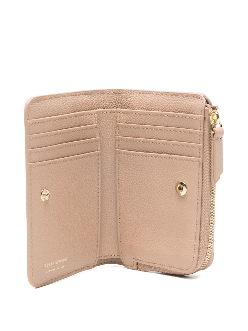 Emporio Armani Deer-Print Leather Bifold Wallet | Urbalenti™ NYC