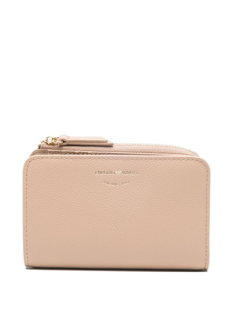 Emporio Armani Deer-Print Leather Bifold Wallet | Urbalenti™ NYC