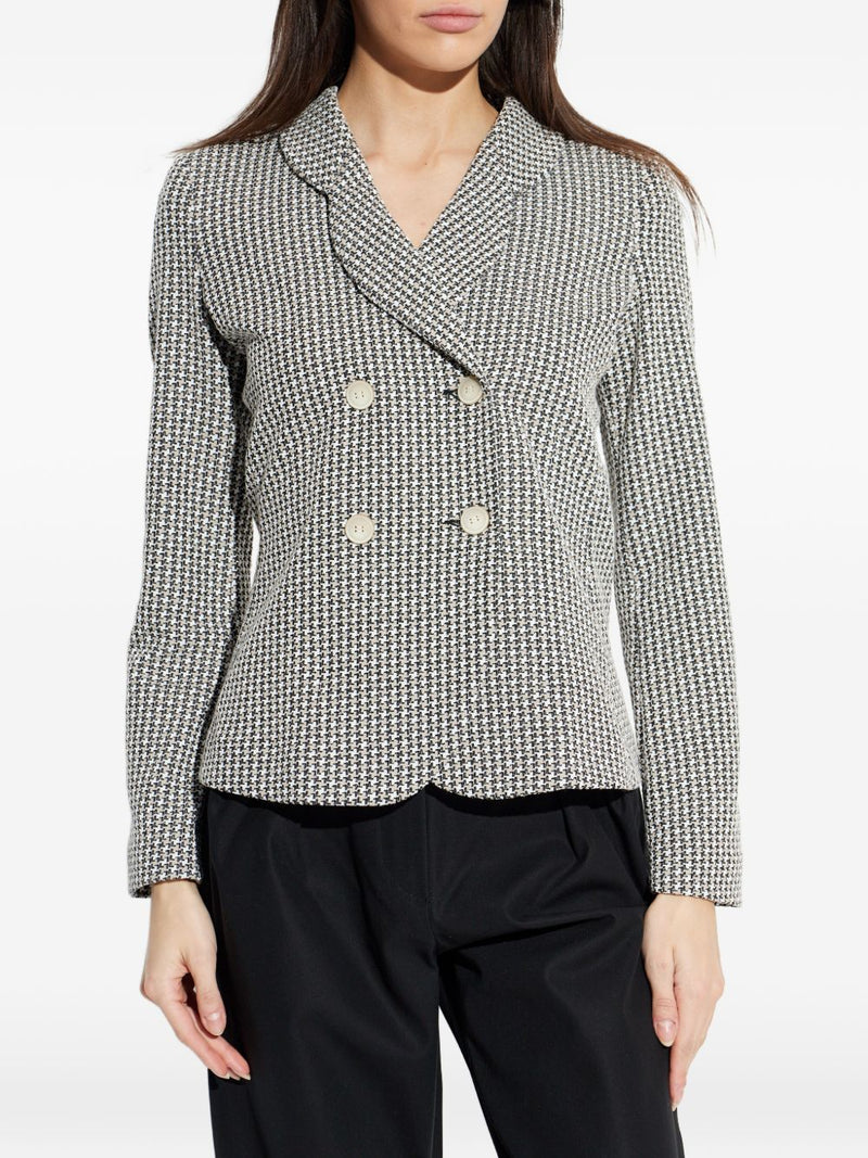 Emporio Armani Double-breasted blazer jacket | Urbalenti™ NYC