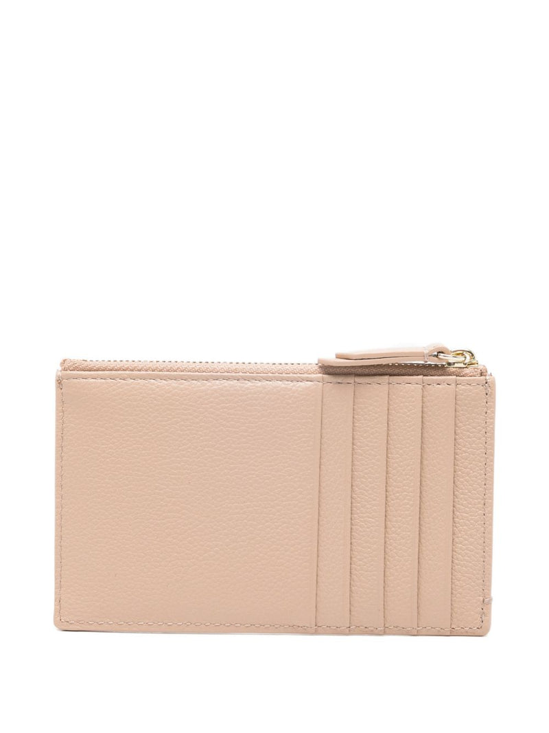 Emporio Armani Zipped Tumbled-Leather Card Holder | Urbalenti™ NYC
