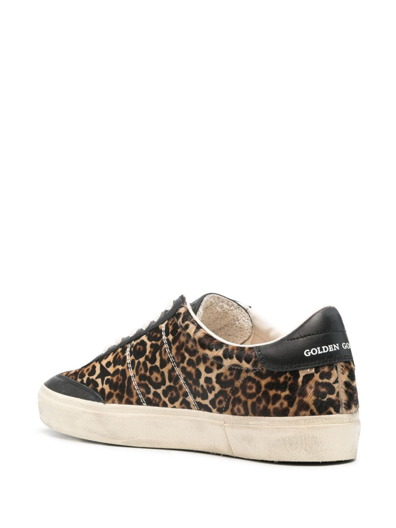 Golden Goose Golden Goose Soul Star in leopard-print pony skin Sneakers