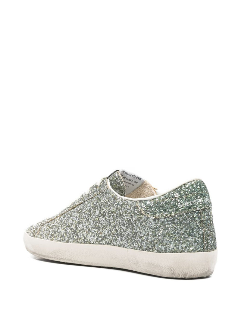 Golden Goose Super-Star Women's silver glitter | Urbalenti™ NYC
