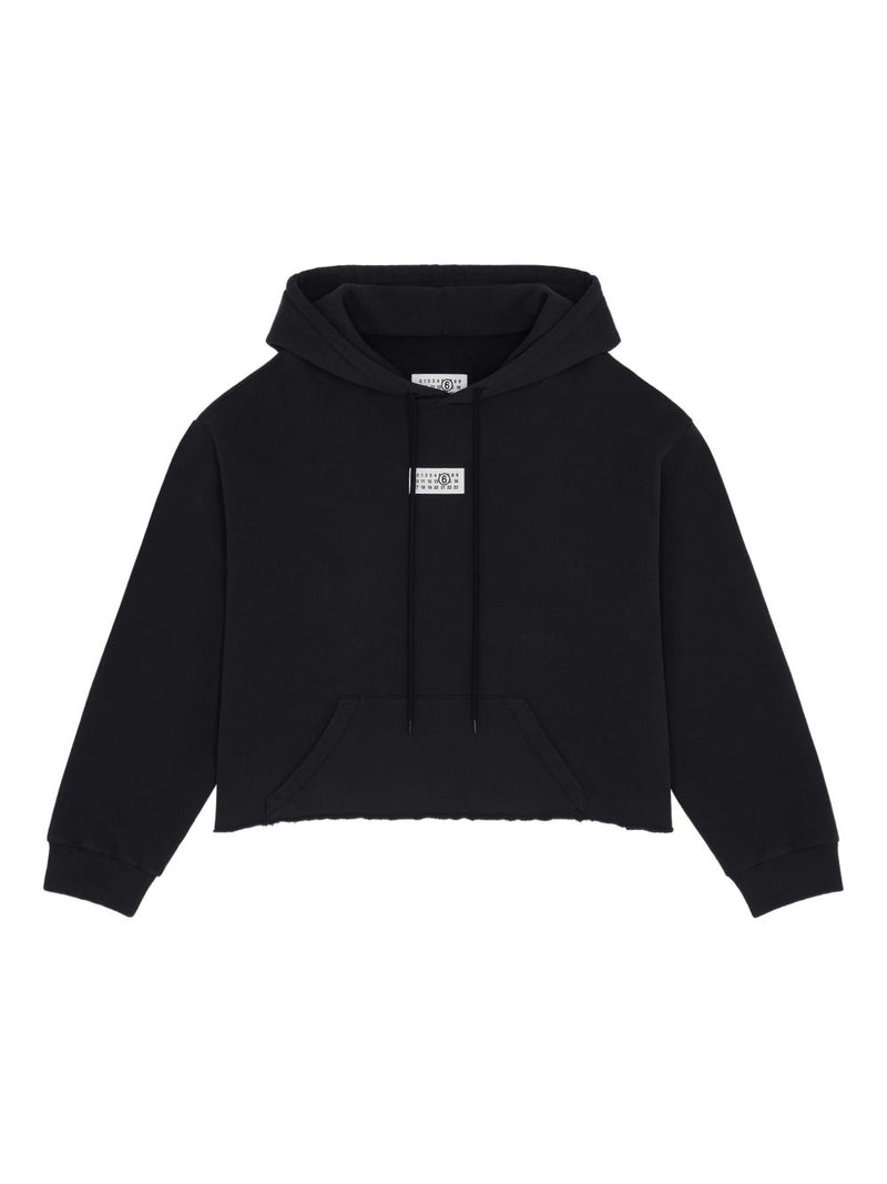 MM6 Maison Margiela Logo cotton hoodie | Urbalenti™ NYC