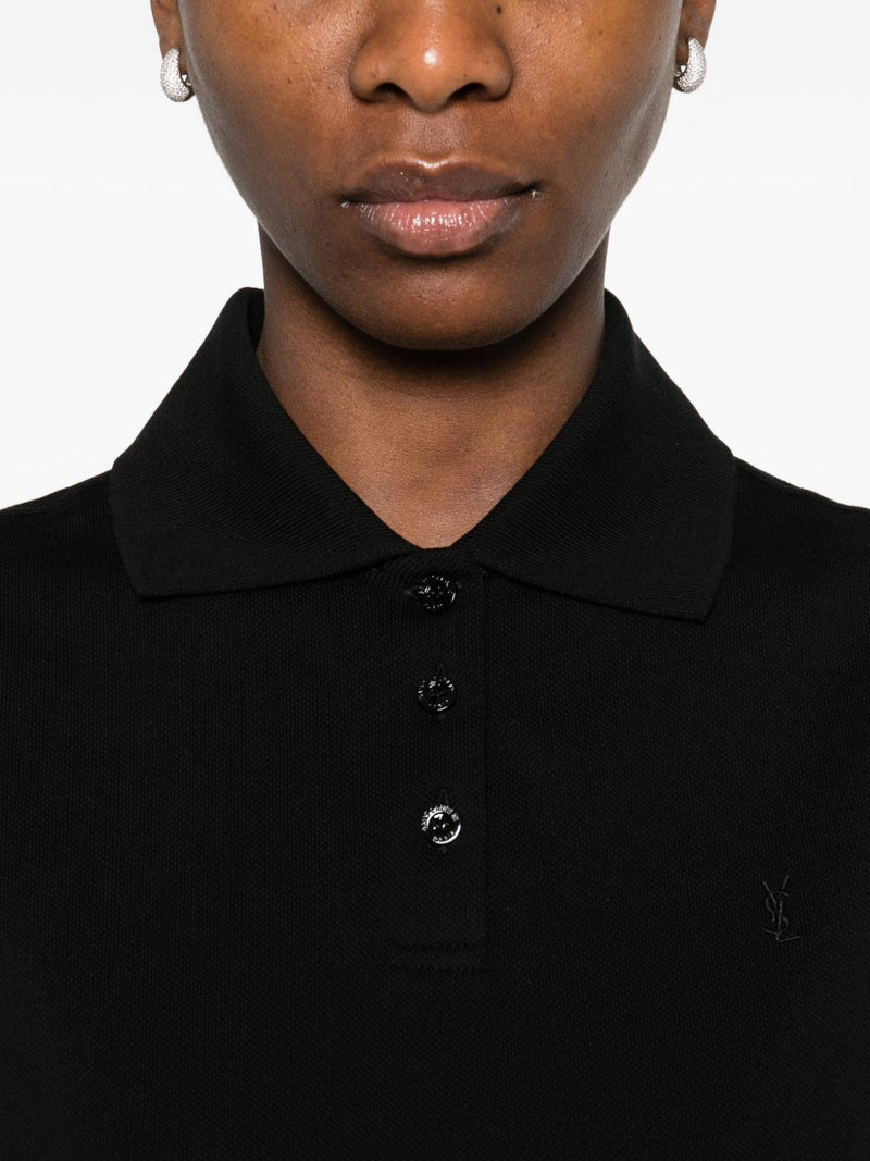 Saint Laurent Cotton sleeveless polo shirt | Urbalenti™ NYC