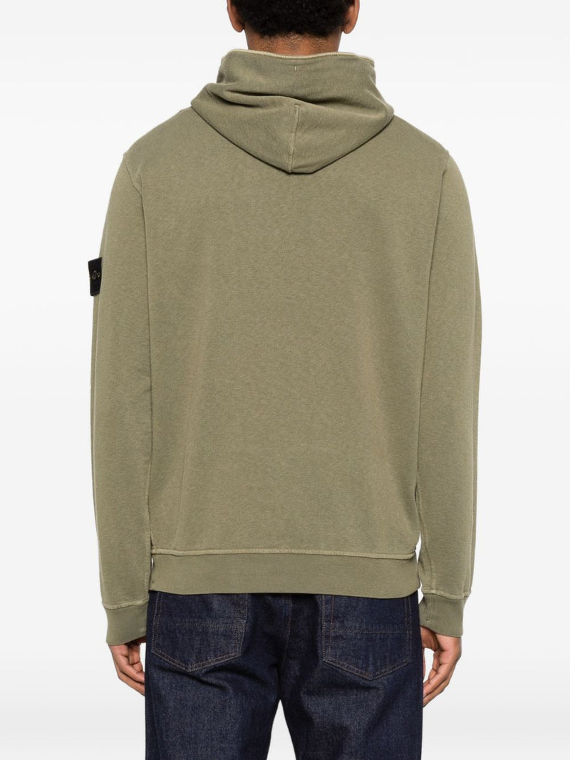 Stone Island Stone Island Logo cotton hoodie