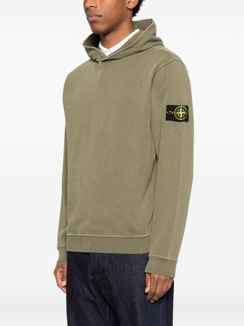 Stone Island Stone Island Logo cotton hoodie