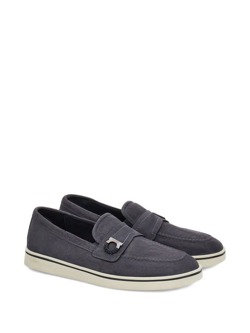 Ferragamo Boat shoe loafer with Gancini ornament | Urbalenti™ NYC