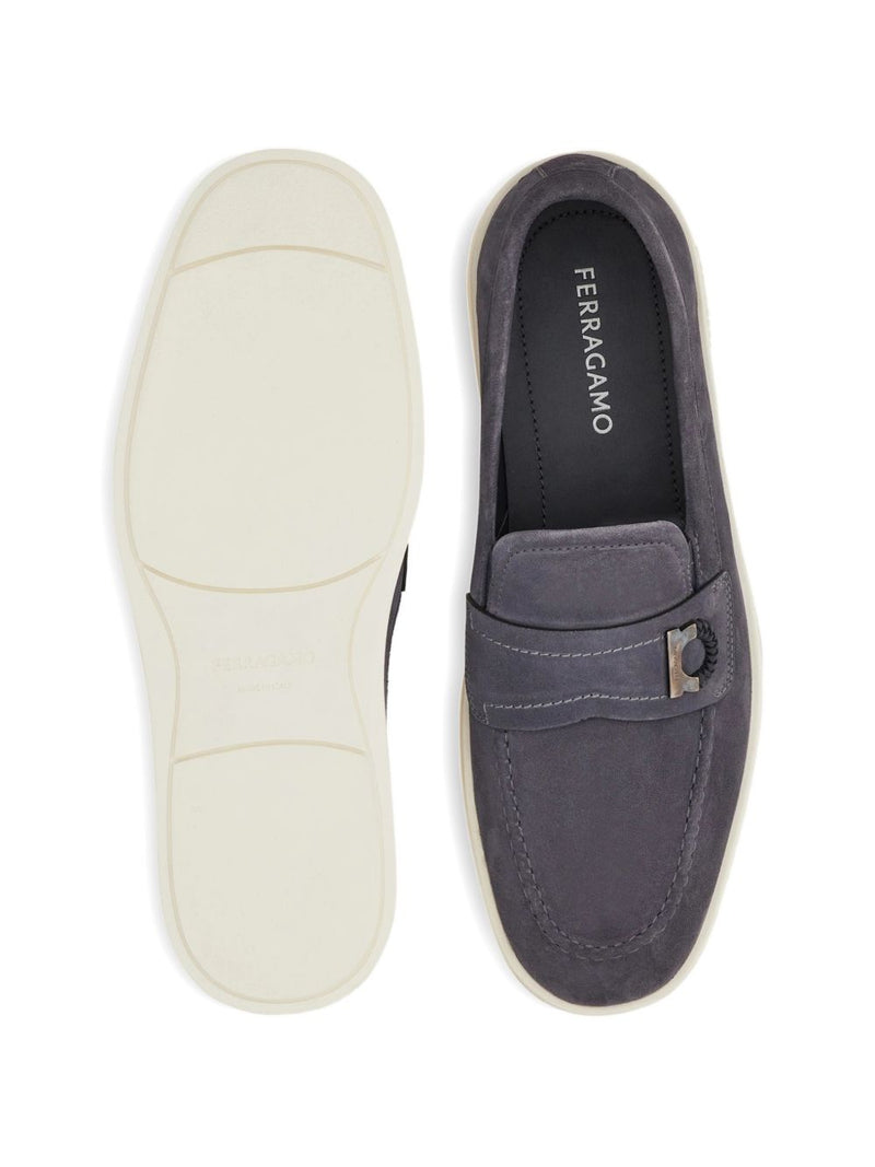 Ferragamo Boat shoe loafer with Gancini ornament | Urbalenti™ NYC