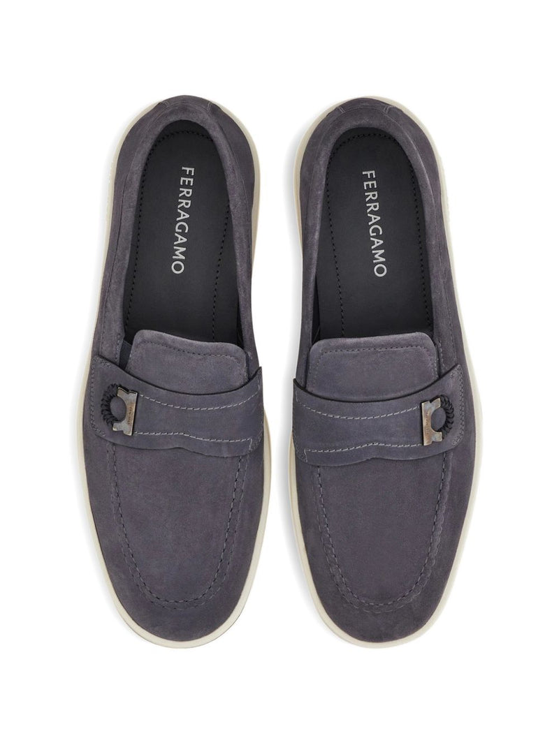 Ferragamo Boat shoe loafer with Gancini ornament | Urbalenti™ NYC