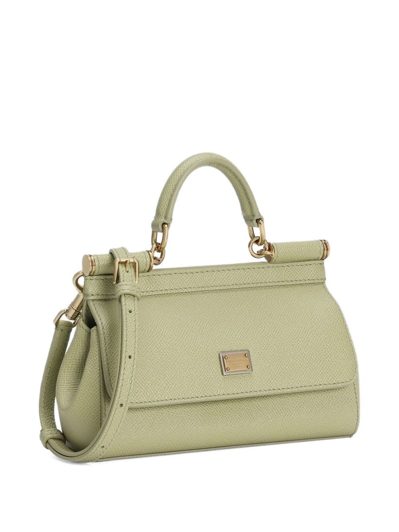 Dolce & Gabbana Sicily Small Handbag In Dauphine Calfskin | Urbalenti™ NYC