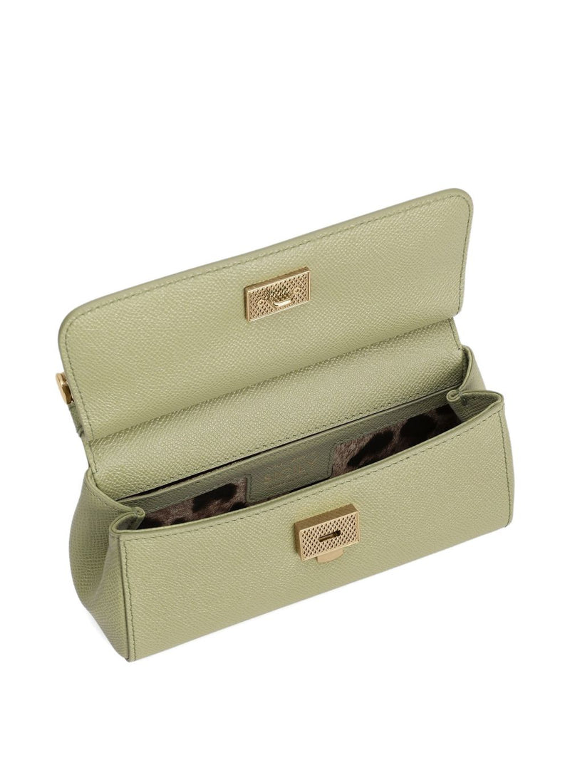 Dolce & Gabbana Sicily Small Handbag In Dauphine Calfskin | Urbalenti™ NYC