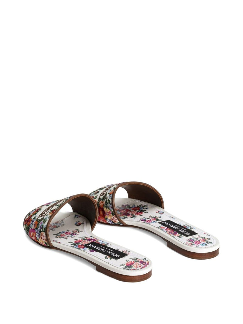 Dolce & Gabbana Dolce & Gabbana Nappa & Embroidery Flat slipper