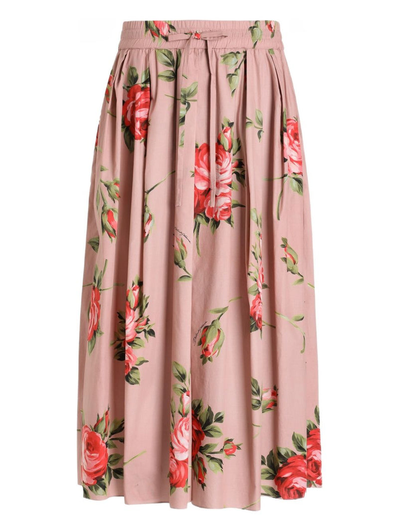 Dolce & Gabbana Roses bouquet long skirt | Urbalenti™ NYC
