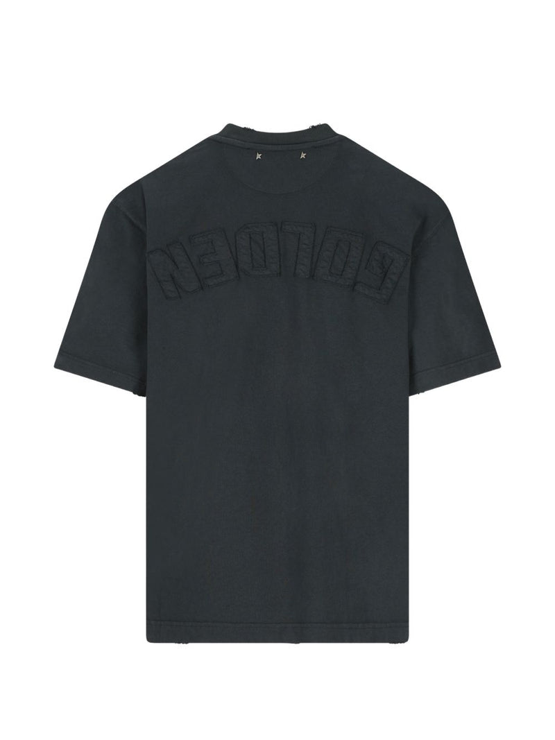 Golden Goose T-Shirts and Polos Black - Black Embroidered | Urbalenti |... | Urbalenti™ NYC