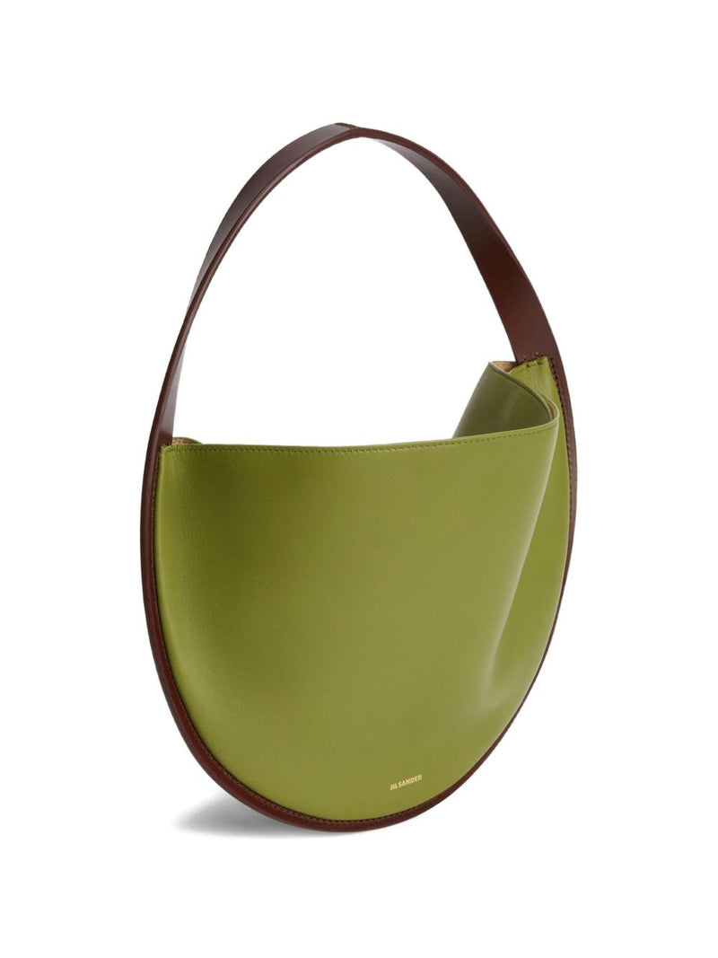 Jil Sander Pivot Leather Shoulder Bag | Urbalenti™ NYC