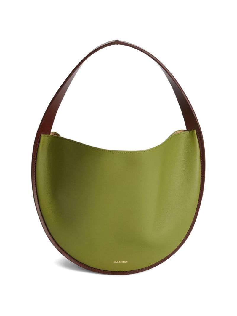 Jil Sander Pivot Leather Shoulder Bag | Urbalenti™ NYC