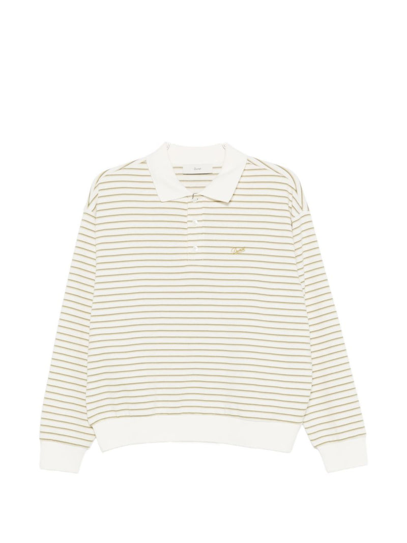 Dunst Dunst Striped cotton polo shirt