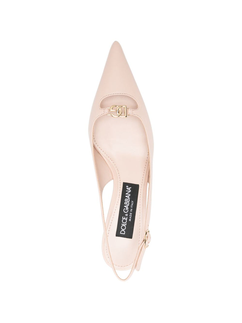 Dolce & Gabbana slingback-strap leather pumps | Urbalenti™ NYC