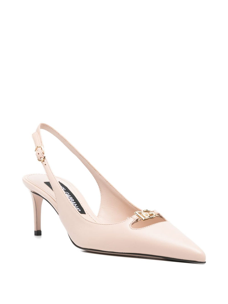 Dolce & Gabbana slingback-strap leather pumps | Urbalenti™ NYC