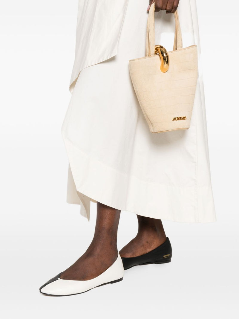 JACQUEMUS Le Petit Bambola leather bucket bag | Urbalenti™ NYC