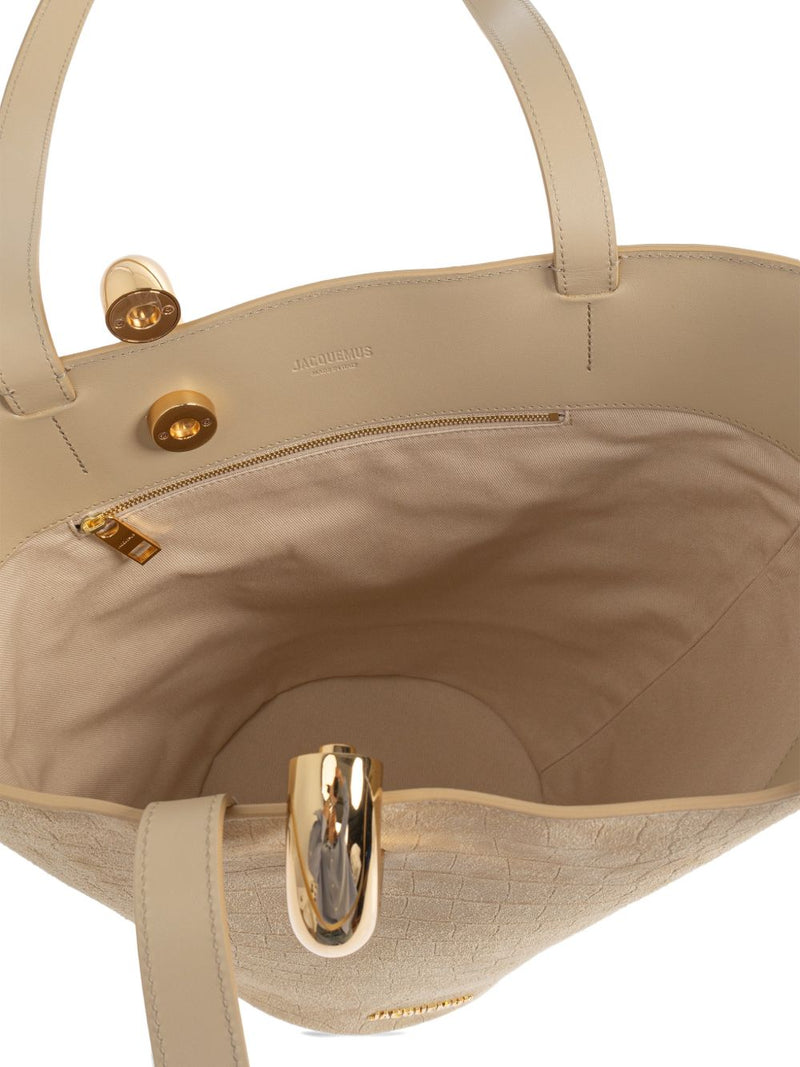 JACQUEMUS Le Bambola Moyen leather bucket bag Variant 1 | Urba... | Urbalenti™ NYC