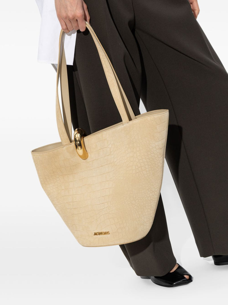 JACQUEMUS Le Bambola Moyen leather bucket bag Variant 1 | Urba... | Urbalenti™ NYC
